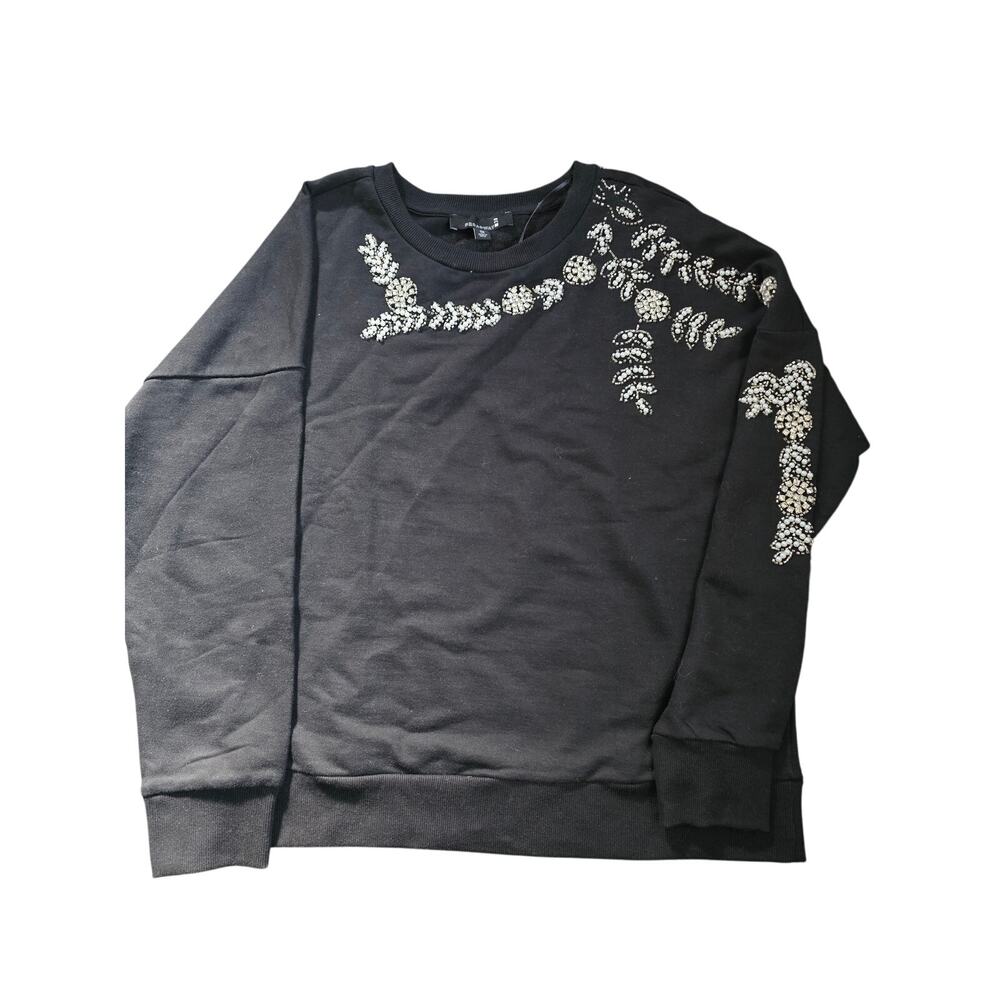 Stunning Black Broadway 38 Rhinestone‎ pullover sweater size 1X